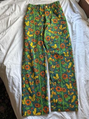 Big Bud Press butterfly work pants Size XS like new